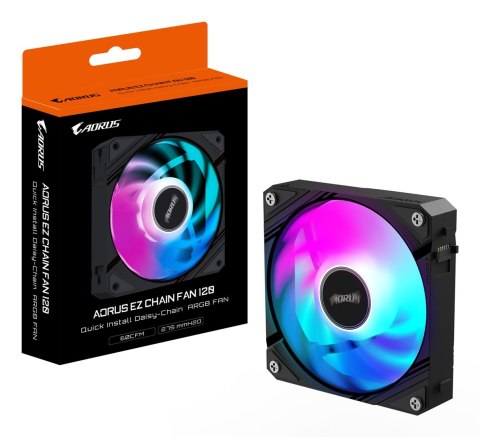 GIGABYTE AORUS EZ CHAIN FAN 120 Płyta główna Wentylator 12 cm Czarny 1 szt. GIGABYTE AORUS EZ CHAIN FAN 120 Płyta główna Wentylator 12 cm Czarny 1 szt.