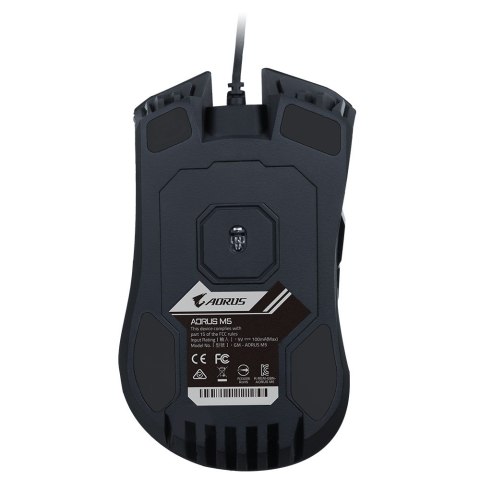 Gigabyte AORUS M5, mysz do gier, USB, optyczna, do 16000 DPI Gigabyte AORUS M5, mysz do gier, USB, optyczna, do 16000 DPI