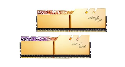 Pamięć RAM G.Skill Trident Z Royal Series - DDR4 - pakiet - 32 GB: 2 x 16 GB - DIMM 288-pin - 3600 MHz / PC4-28800 - bez buforow Pamięć RAM G.Skill Trident Z Royal Series - DDR4 - pakiet - 32 GB: 2 x 16 GB - DIMM 288-pin - 3600 MHz / PC4-28800 - bez buforow