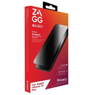 Zagg InvisibleShield Glass Elite Privacy - szkło prywatyzujące do iPhone 15 Pro Max