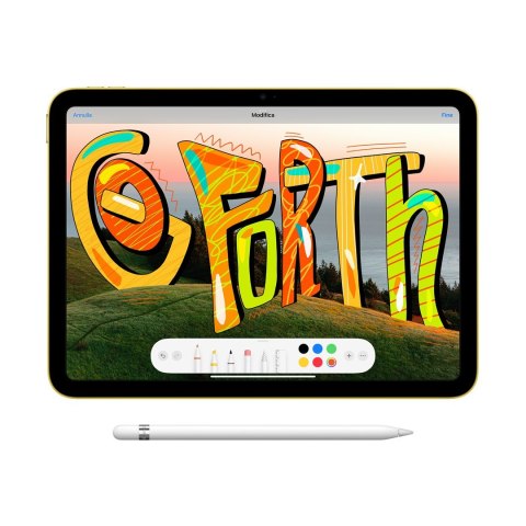 Apple iPad 256 GB 27,7 cm (10.9") Wi-Fi 6 (802.11ax) iPadOS 18 Żółty Apple iPad 256 GB 27,7 cm (10.9") Wi-Fi 6 (802.11ax) iPadOS 18 Żółty