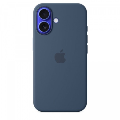 Etui silikonowe z MagSafe do iPhonea 16 - denim Etui silikonowe z MagSafe do iPhonea 16 - denim