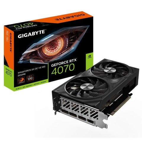 GIGABYTE GeForce RTX 4070 WINDFORCE 2X OC V2 12G NVIDIA 12 GB GDDR6 GIGABYTE GeForce RTX 4070 WINDFORCE 2X OC V2 12G NVIDIA 12 GB GDDR6