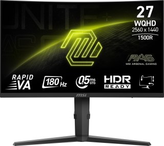 Monitor MSI MAG 275CQPF (27" /Rapid VA /180Hz /2560 x 1440 /Czarny)