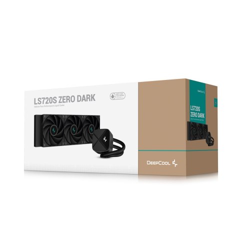 DeepCool LS720S Zero Dark Procesor Chłodnica cieczy all-in-one 12 cm Czarny 1 szt. DeepCool LS720S Zero Dark Procesor Chłodnica cieczy all-in-one 12 cm Czarny 1 szt.