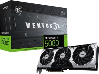 Karta graficzna MSI GeForce RTX 5080 Ventus 3X OC Plus 16GB GDDR7 DLSS4 (GeForce RTX 5080 16G VENTUS 3X OC P)