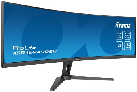 Iiyama G-MASTER 45"LCD Curved Bus. UWQHD monitor komputerowy 114,3 cm (45") 5120 x 1440 px Dual QHD LED Czarny Iiyama G-MASTER 45"LCD Curved Bus. UWQHD monitor komputerowy 114,3 cm (45") 5120 x 1440 px Dual QHD LED Czarny