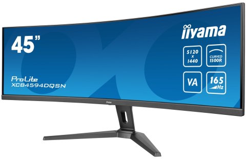 Iiyama G-MASTER 45"LCD Curved Bus. UWQHD monitor komputerowy 114,3 cm (45") 5120 x 1440 px Dual QHD LED Czarny Iiyama G-MASTER 45"LCD Curved Bus. UWQHD monitor komputerowy 114,3 cm (45") 5120 x 1440 px Dual QHD LED Czarny