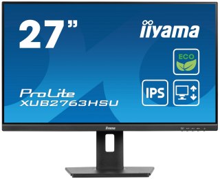 Iiyama ProLite XUB2763HSU-B1 monitor komputerowy 68,6 cm (27") 1920 x 1080 px Full HD LED Czarny