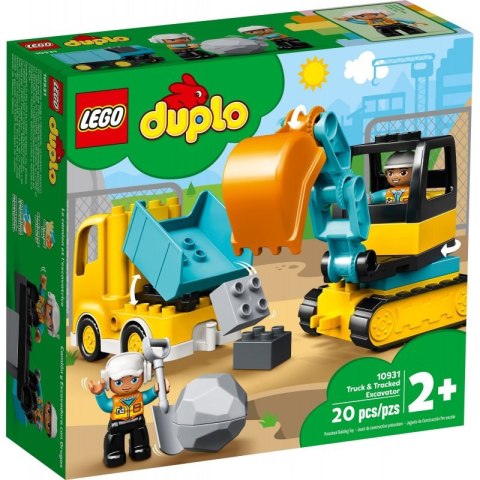 LEGO 10931 Duplo - Ciężarówka i koparka gąsienicowa