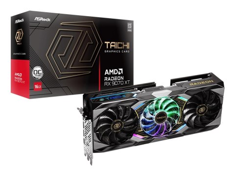Karta graficzna ASRock Radeon RX 9070 XT Taichi 16GB OC Karta graficzna ASRock Radeon RX 9070 XT Taichi 16GB OC