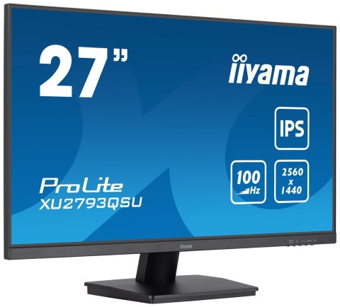 Monitor iiyama ProLite XU2793QSU-B7 27" - Płaski ekran - 68,6 cm Monitor iiyama ProLite XU2793QSU-B7 27" - Płaski ekran - 68,6 cm