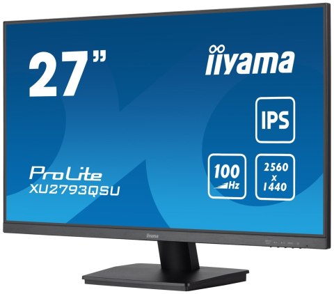 Monitor iiyama ProLite XU2793QSU-B7 27" - Płaski ekran - 68,6 cm Monitor iiyama ProLite XU2793QSU-B7 27" - Płaski ekran - 68,6 cm