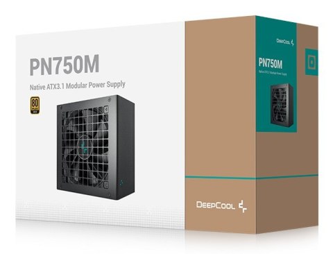 DeepCool PN750M moduł zasilaczy 750 W 20+4 pin ATX ATX Czarny DeepCool PN750M moduł zasilaczy 750 W 20+4 pin ATX ATX Czarny