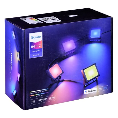 Govee H7060; Naświetlacze LED; RGBICWW, IP65, Bluetooth, Wi-Fi Govee H7060; Naświetlacze LED; RGBICWW, IP65, Bluetooth, Wi-Fi