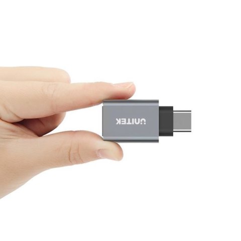 UNITEK ADAPTER USB TYPC DO USB (F) ALU, Y-A025CGY UNITEK ADAPTER USB TYPC DO USB (F) ALU, Y-A025CGY