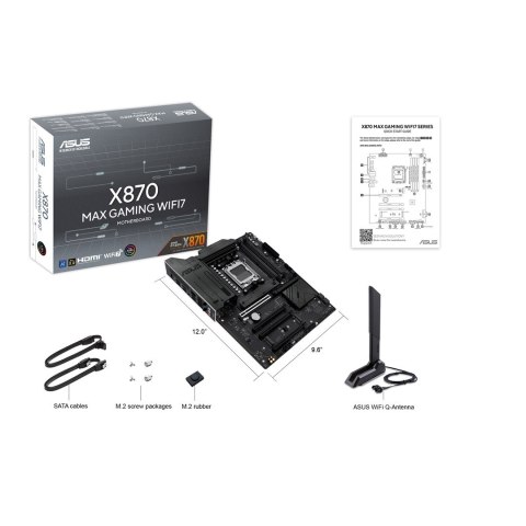 ASUS X870 MAX GAMING WIFI7 AMD X870 Gniazdo AM5 ATX ASUS X870 MAX GAMING WIFI7 AMD X870 Gniazdo AM5 ATX