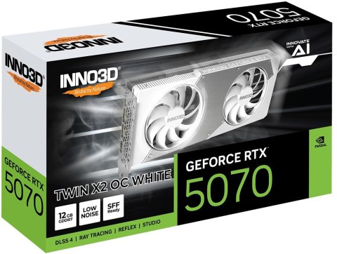 Karta graf. INNO3D GeForce RTX 5070 Twin X2 OC WH. Karta graf. INNO3D GeForce RTX 5070 Twin X2 OC WH.