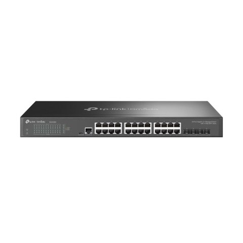 TP-Link Omada SG3428X łącza sieciowe Zarządzany L2+/L3 Gigabit Ethernet (10/100/1000) 1U Czarny TP-Link Omada SG3428X łącza sieciowe Zarządzany L2+/L3 Gigabit Ethernet (10/100/1000) 1U Czarny