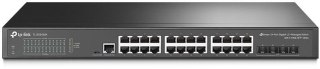 TP-Link Omada SG3428X łącza sieciowe Zarządzany L2+/L3 Gigabit Ethernet (10/100/1000) 1U Czarny