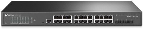 TP-Link Omada SG3428X łącza sieciowe Zarządzany L2+/L3 Gigabit Ethernet (10/100/1000) 1U Czarny TP-Link Omada SG3428X łącza sieciowe Zarządzany L2+/L3 Gigabit Ethernet (10/100/1000) 1U Czarny
