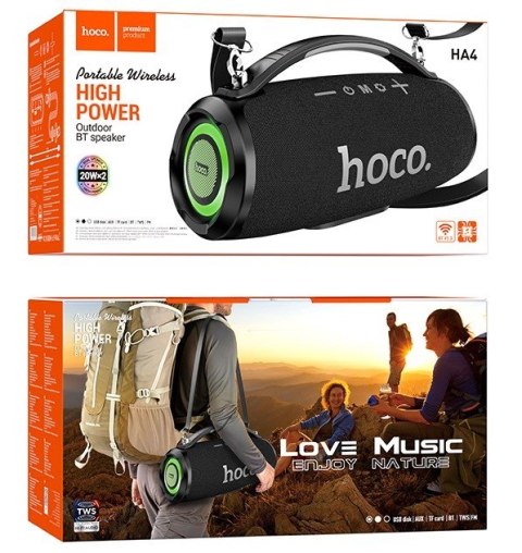 Głośnik bluetooth Hoco HA4 Surge (czarny) Głośnik bluetooth Hoco HA4 Surge (czarny)