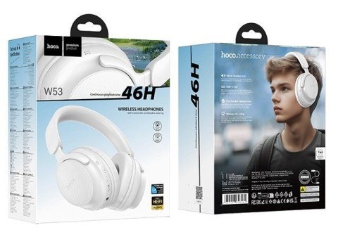 Słuchawki bezprzewodowe Hoco W53 Tone (biały) Słuchawki bezprzewodowe Hoco W53 Tone (biały)
