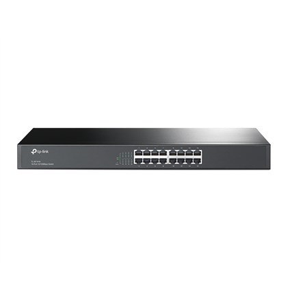 TP-Link TL-SF1016 Nie zarządzany Fast Ethernet (10/100) 1U Czarny