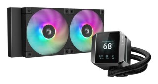 DeepCool MYSTIQUE 240 ARGB Procesor Chłodnica cieczy all-in-one 12 cm Czarny 1 szt.