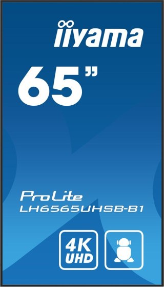 Monitor Iiyama ProLite LH6575UHS-B1AG - 65" - Płaski ekran - 163.8 cm