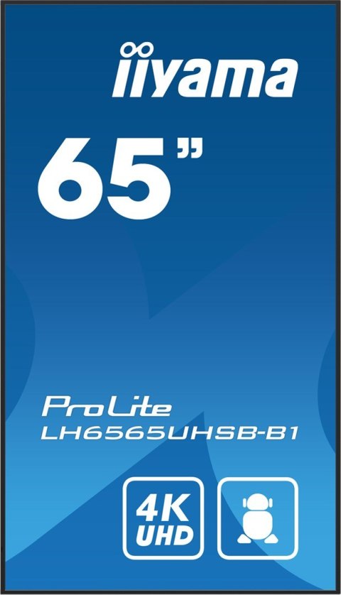Monitor Iiyama ProLite LH6575UHS-B1AG - 65" - Płaski ekran - 163.8 cm Monitor Iiyama ProLite LH6575UHS-B1AG - 65" - Płaski ekran - 163.8 cm