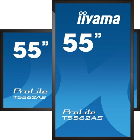 Płaski panel interaktywny Iiyama T5562AS-B1 - 138,7 cm (54,6") - VA - 3840 x 2160 pikseli - 24/7 Płaski panel interaktywny Iiyama T5562AS-B1 - 138,7 cm (54,6") - VA - 3840 x 2160 pikseli - 24/7