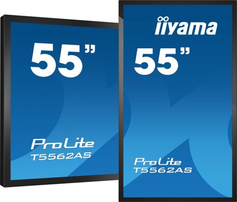 Płaski panel interaktywny Iiyama T5562AS-B1 - 138,7 cm (54,6") - VA - 3840 x 2160 pikseli - 24/7 Płaski panel interaktywny Iiyama T5562AS-B1 - 138,7 cm (54,6") - VA - 3840 x 2160 pikseli - 24/7