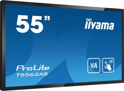 Płaski panel interaktywny Iiyama T5562AS-B1 - 138,7 cm (54,6") - VA - 3840 x 2160 pikseli - 24/7 Płaski panel interaktywny Iiyama T5562AS-B1 - 138,7 cm (54,6") - VA - 3840 x 2160 pikseli - 24/7