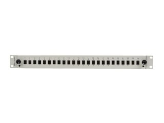Przełącznica światłowodowa LANBERG 24xSC simplex / 24xLC duplex Rack 19" 1U szara + akcesoria