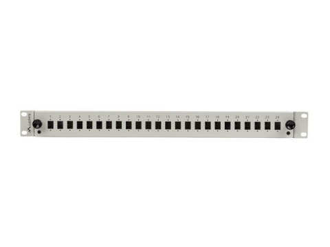 Przełącznica światłowodowa LANBERG 24xSC simplex / 24xLC duplex Rack 19" 1U szara + akcesoria