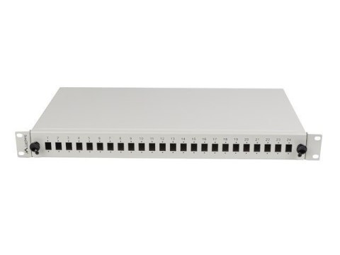 Przełącznica światłowodowa LANBERG 24xSC simplex / 24xLC duplex Rack 19" 1U szara + akcesoria