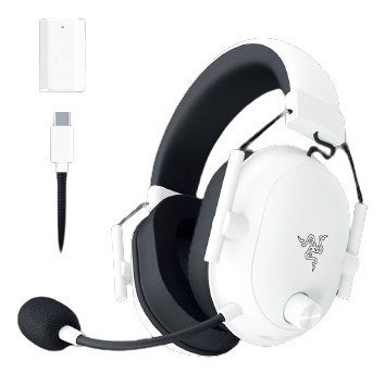 Razer BlackShark V2 HyperSpeed Zestaw słuchawkowy Przewodowy i Bezprzewodowy Opaska na głowę Gaming USB Typu-A Bluetooth Biały Razer BlackShark V2 HyperSpeed Zestaw słuchawkowy Przewodowy i Bezprzewodowy Opaska na głowę Gaming USB Typu-A Bluetooth Biały