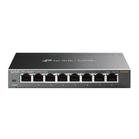 TP-Link Omada TL-SG108S łącza sieciowe Nie zarządzany Gigabit Ethernet (10/100/1000) Czarny