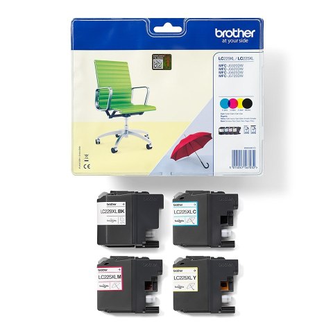 Brother tusz LC-229XL LC229XL i kolorowy (LC229XLVALBP) Brother tusz LC-229XL LC229XL i kolorowy (LC229XLVALBP)