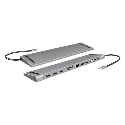 LogiLink UA0373 - Przewodowy - USB 3.2 Gen 1 (3.1 Gen 1) Type-C - 100 W - 3,5 mm - 10,100,1000 Mbit/s - Aluminiowy LogiLink UA0373 - Przewodowy - USB 3.2 Gen 1 (3.1 Gen 1) Type-C - 100 W - 3,5 mm - 10,100,1000 Mbit/s - Aluminiowy