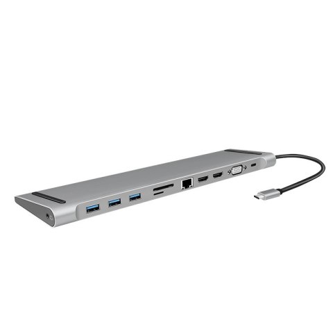 LogiLink UA0373 - Przewodowy - USB 3.2 Gen 1 (3.1 Gen 1) Type-C - 100 W - 3,5 mm - 10,100,1000 Mbit/s - Aluminiowy LogiLink UA0373 - Przewodowy - USB 3.2 Gen 1 (3.1 Gen 1) Type-C - 100 W - 3,5 mm - 10,100,1000 Mbit/s - Aluminiowy