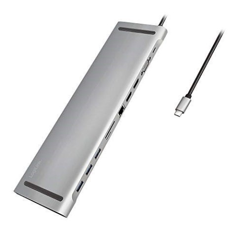 LogiLink UA0373 - Przewodowy - USB 3.2 Gen 1 (3.1 Gen 1) Type-C - 100 W - 3,5 mm - 10,100,1000 Mbit/s - Aluminiowy LogiLink UA0373 - Przewodowy - USB 3.2 Gen 1 (3.1 Gen 1) Type-C - 100 W - 3,5 mm - 10,100,1000 Mbit/s - Aluminiowy