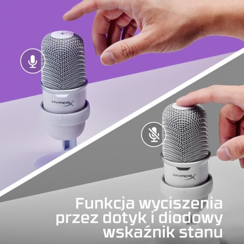 Mikrofon HyperX SoloCast biały (519T2AA) Mikrofon HyperX SoloCast biały (519T2AA)