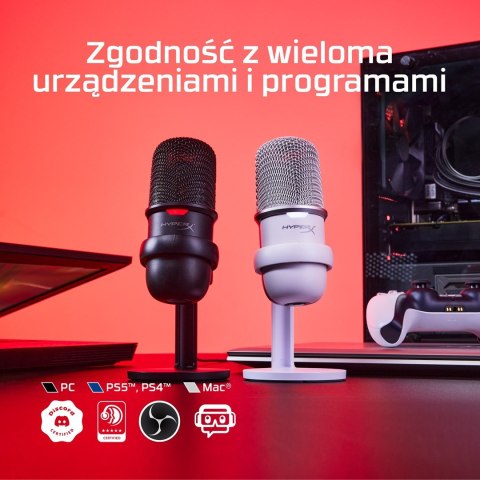 Mikrofon HyperX SoloCast biały (519T2AA) Mikrofon HyperX SoloCast biały (519T2AA)