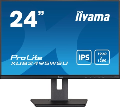 Monitor IIYAMA XUB2495WSU-B5 24.1inch ETE WUXGA IPS-panel 300cd/m2 VGA HDMI DisplayPort 5ms Speakers 15cm Height adjustable Stan Monitor IIYAMA XUB2495WSU-B5 24.1inch ETE WUXGA IPS-panel 300cd/m2 VGA HDMI DisplayPort 5ms Speakers 15cm Height adjustable Stan