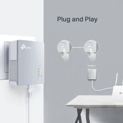 TP-Link PA411KIT 500 Mbit/s Przewodowa sieć LAN Biały 2 szt. TP-Link PA411KIT 500 Mbit/s Przewodowa sieć LAN Biały 2 szt.