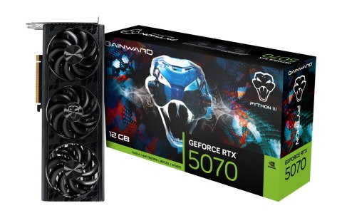 Gainward karta graficzna GWD RTX 5070 Python III 12 GB pamięci GDDR7 Gainward karta graficzna GWD RTX 5070 Python III 12 GB pamięci GDDR7