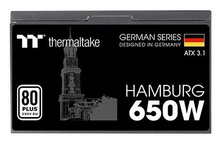Zasilacz Thermaltake Netzteil Hamburg ATX3.1 80+ detaliczny Zasilacz Thermaltake Netzteil Hamburg ATX3.1 80+ detaliczny