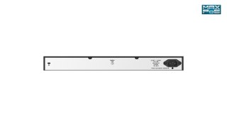 D-Link DGS-1026MP łącza sieciowe Nie zarządzany Gigabit Ethernet (10/100/1000) Obsługa PoE Czarny, Szary